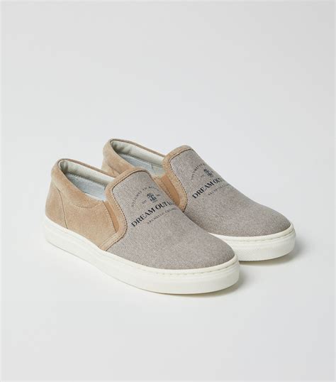 brunello cucinelli slip on sneakers.